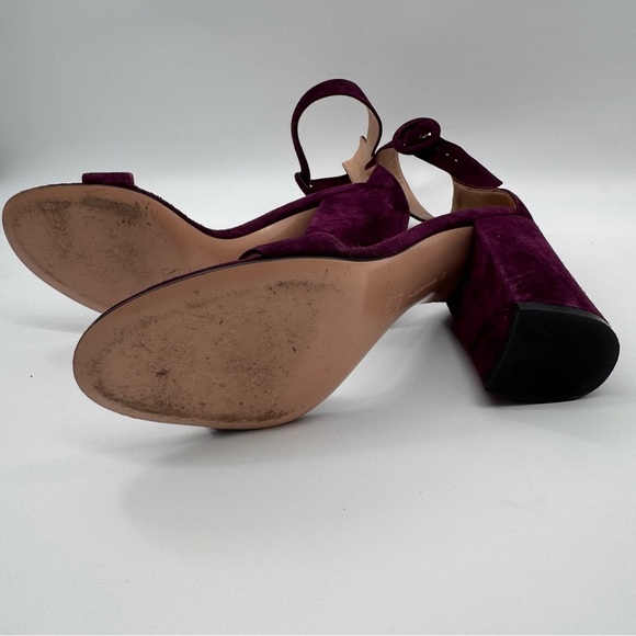 GIANVITO ROSSI Versilia Suede Block Heel 39 - Camoscio Prune - Picture 6 of 6